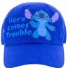 Hats * | Disney Hat Baseball Cap Stitch Here Comes Trouble