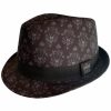 Hats * | Disney Fedora Hat Haunted Mansion Wallpaper Black