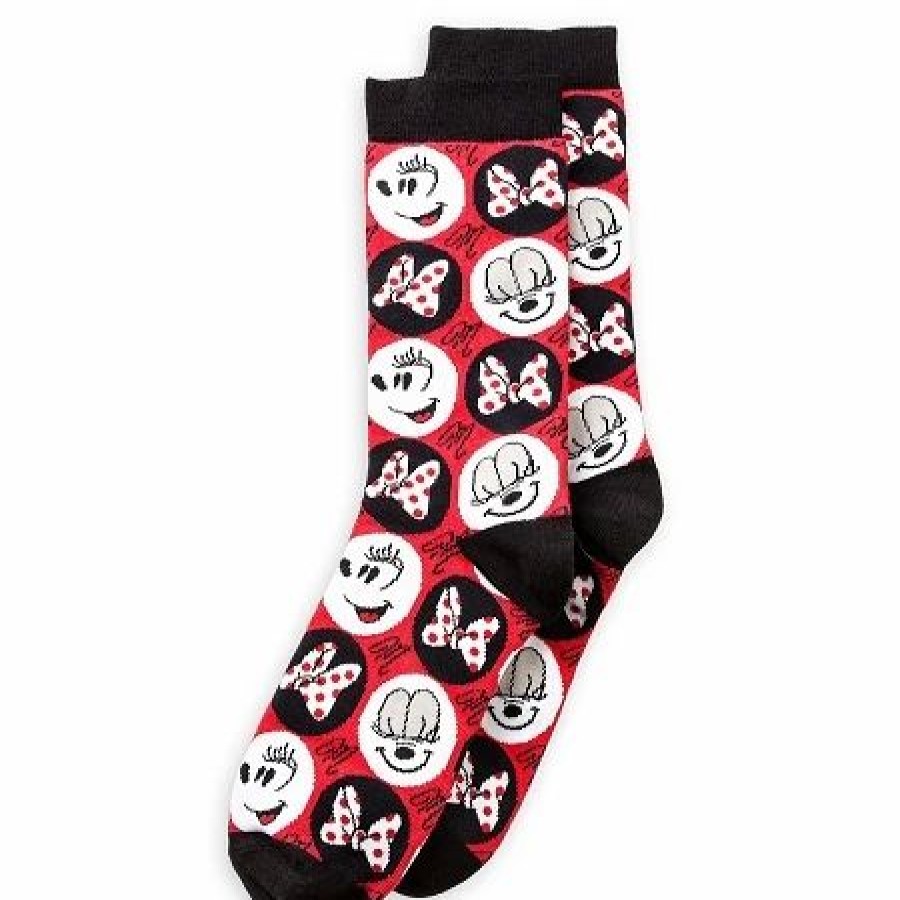 Socks * | Disney Socks For Women Minnie Mouse Smiles And Bows