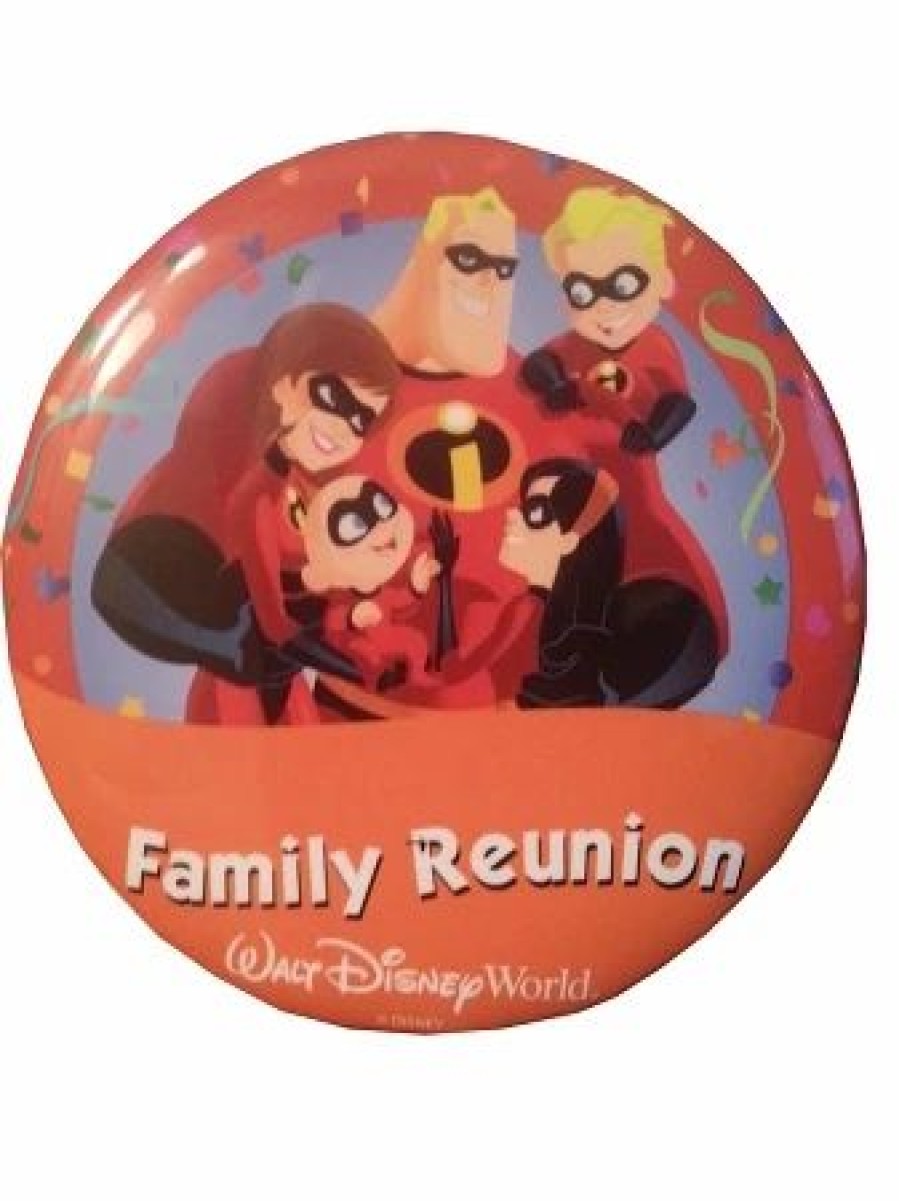 Accessories * | Disney Souvenir Button Family Reunion Incredibles