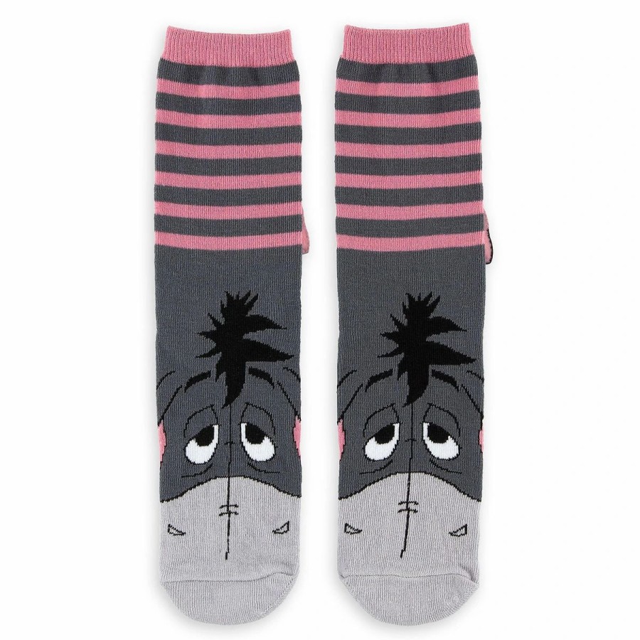 Socks * | Disney Crew Socks For Adults Eeyore Face