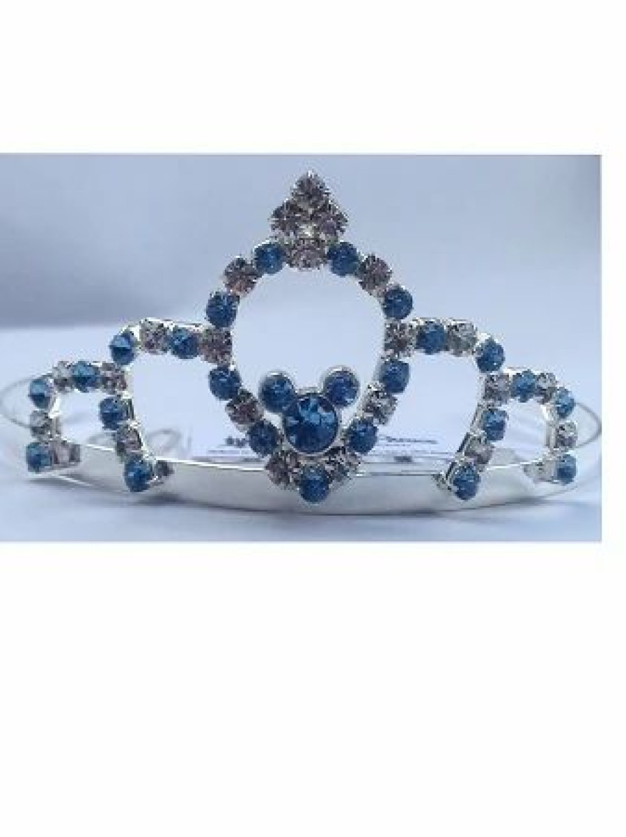 Accessories * | Disney Haircomb Princess Tiara Barrette Blue