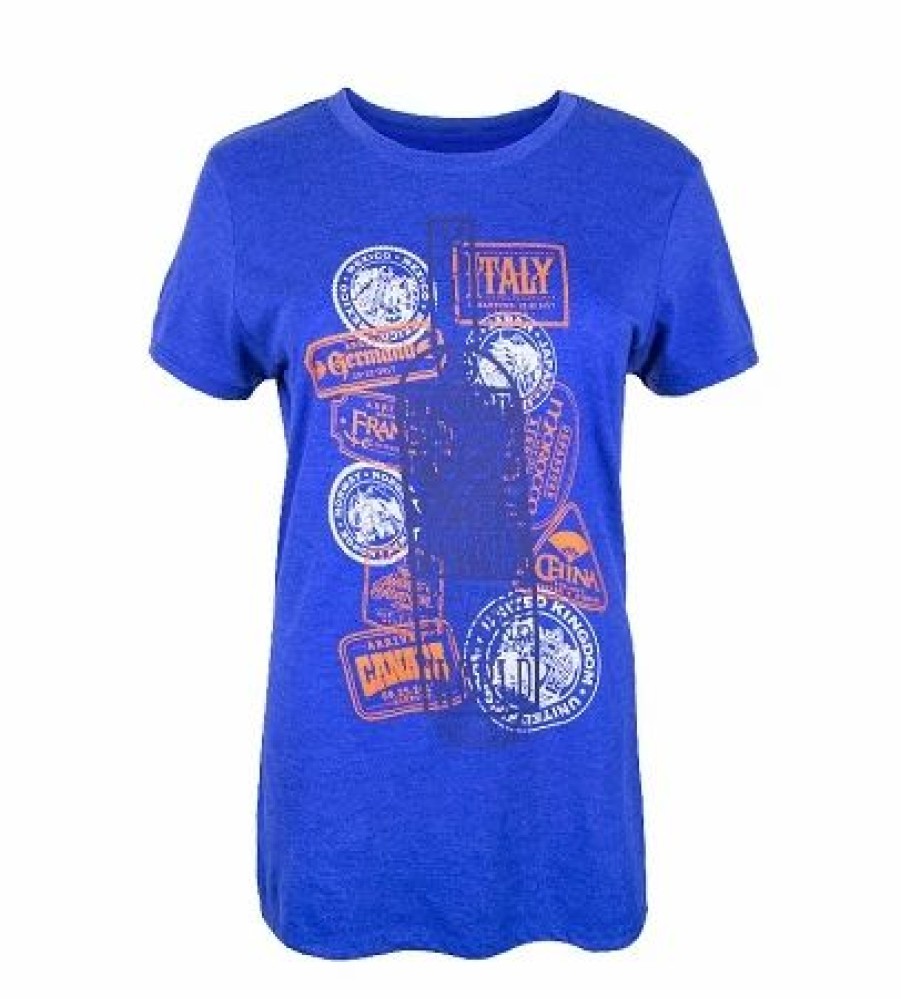 Adult * | Disney Shirt For Adults 2017 Epcot Food & Wine Passholder Blue