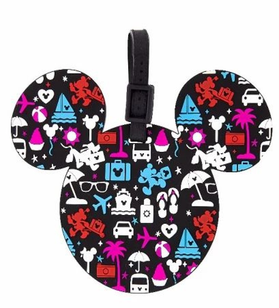 Bags And Totes * | Disney Luggage Bag Tag Tag Character Icons Black