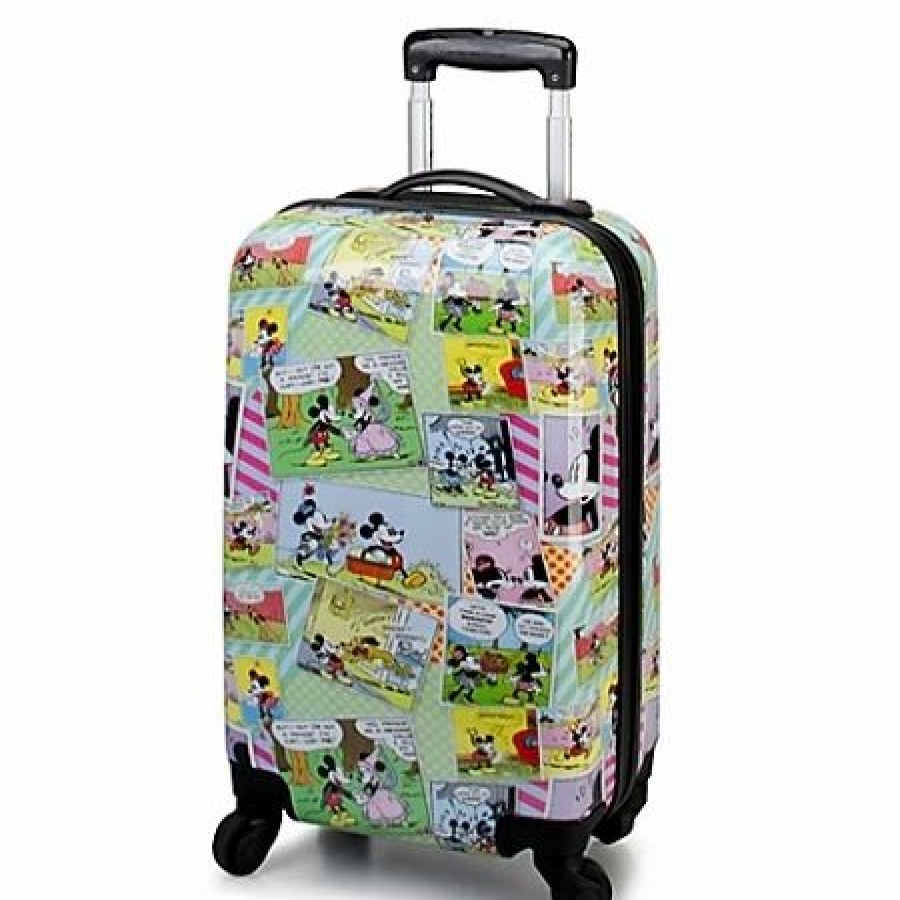 Bags And Totes * | Disney Luggage Comic Strip Rolling Mickey Mouse Suitcase — 20"