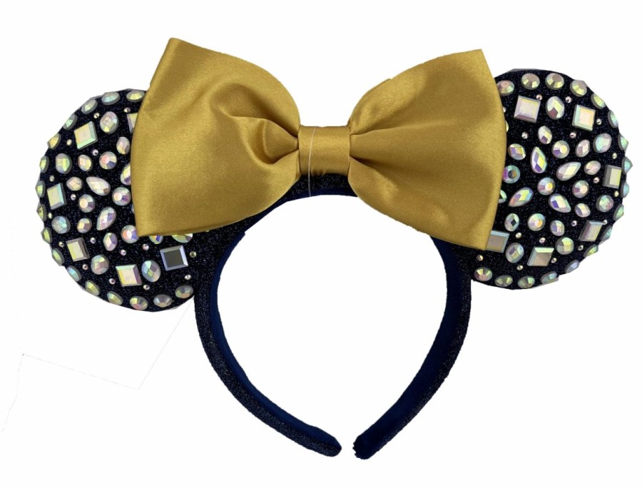 Hats * | Disney Ears Headband 50Th Anniversary Blue Jeweled