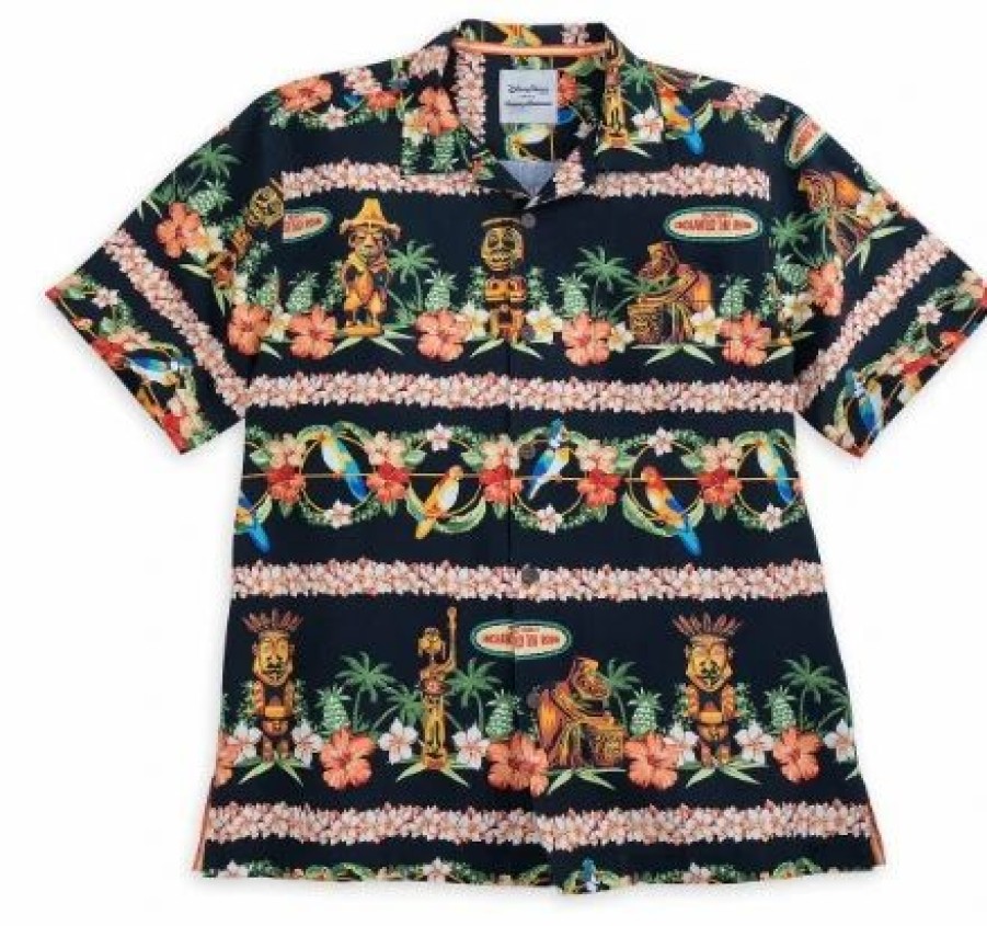 Adult * | Disney Tommy Bahama Shirt For Men Enchanted Tiki Room Silk