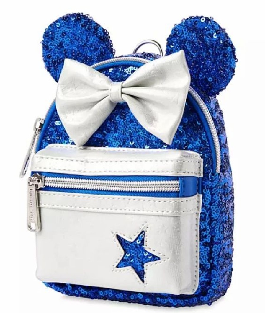 Bags And Totes * | Disney Loungefly Backpack Wristlet Minnie Mouse Wishes Come True Blue