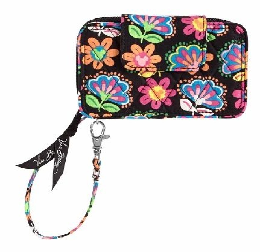 Bags And Totes * | Disney Vera Bradley Bag Midnight With Mickey Smartphone Wristlet