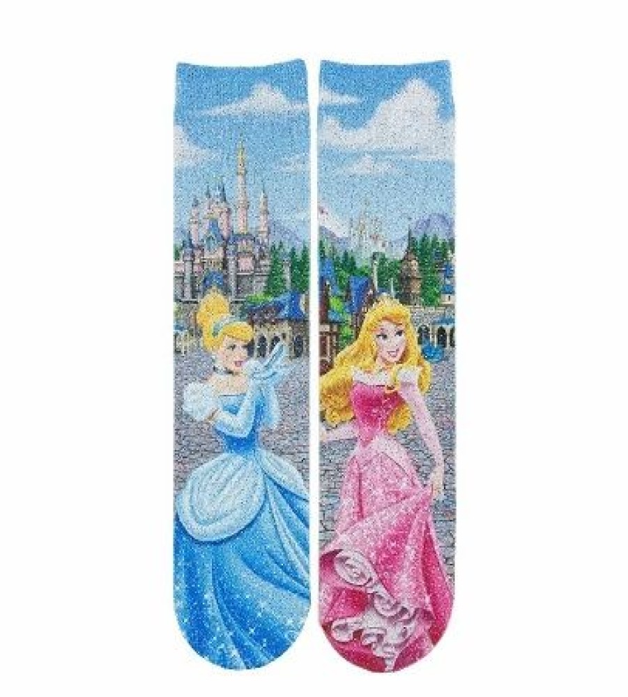 Socks * | Disney Youth Socks Disney Princess Cinderella And Aurora