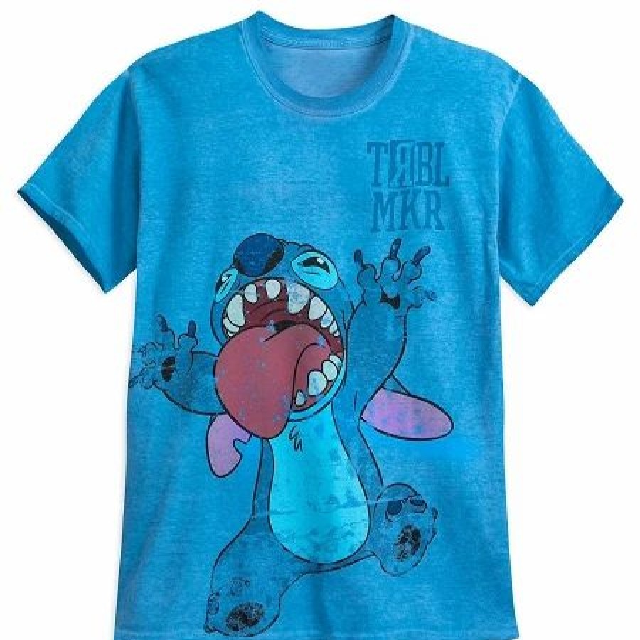 Adult * | Disney T-Shirt For Adults Stitch Trouble Maker