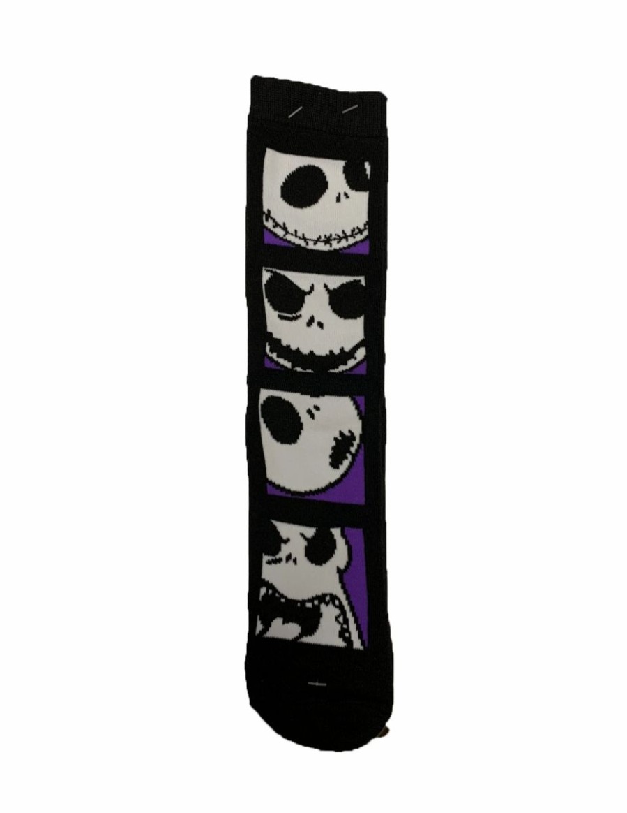 Socks * | Disney Socks For Adults Jack Skellington Faces