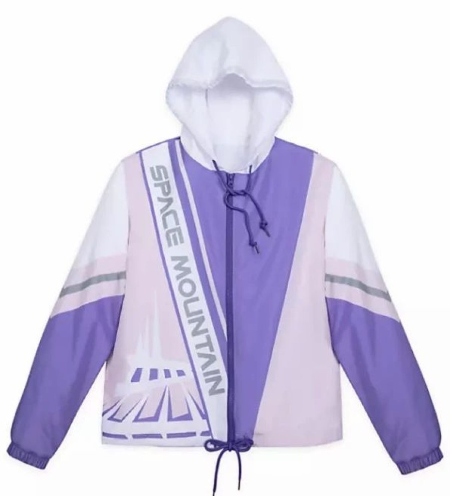 Adult * | Disney Windbreaker For Women Space Mountain Pink & Purple