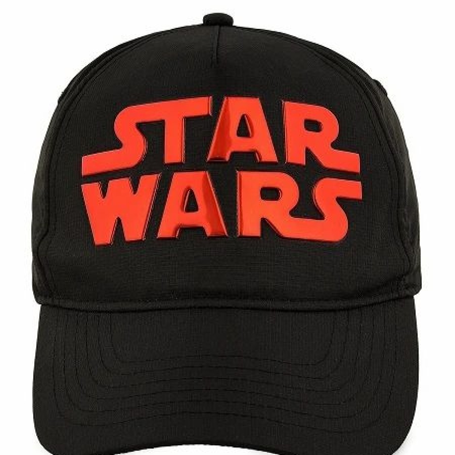 Hats * | Disney Hat Baseball Cap Star Wars Logo Black & Red