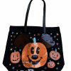 Bags And Totes * | Disney Tote Bag Halloween Mickey Mouse Pumpkin Sequin