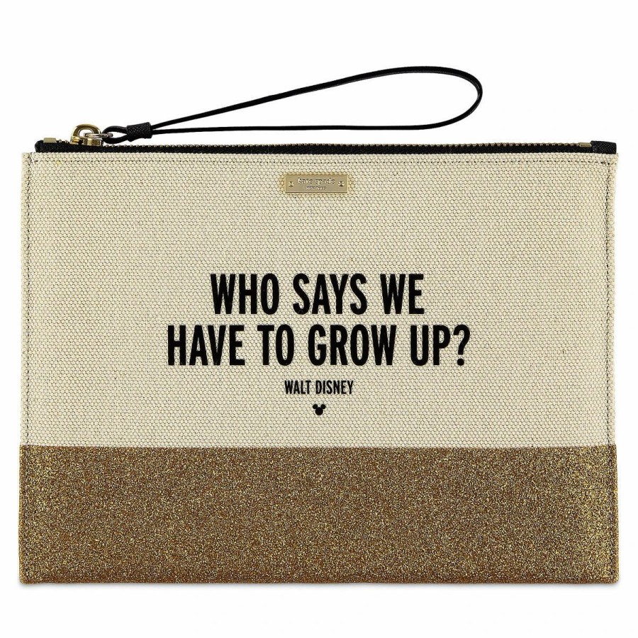 Bags And Totes * | Disney Kate Spade Clutch Bag Who Says We Have To Grow Up? Canvas