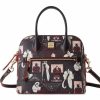 Bags And Totes * | Disney Dooney & Bourke Bag Cruella De Vil Zip Domed Satchel