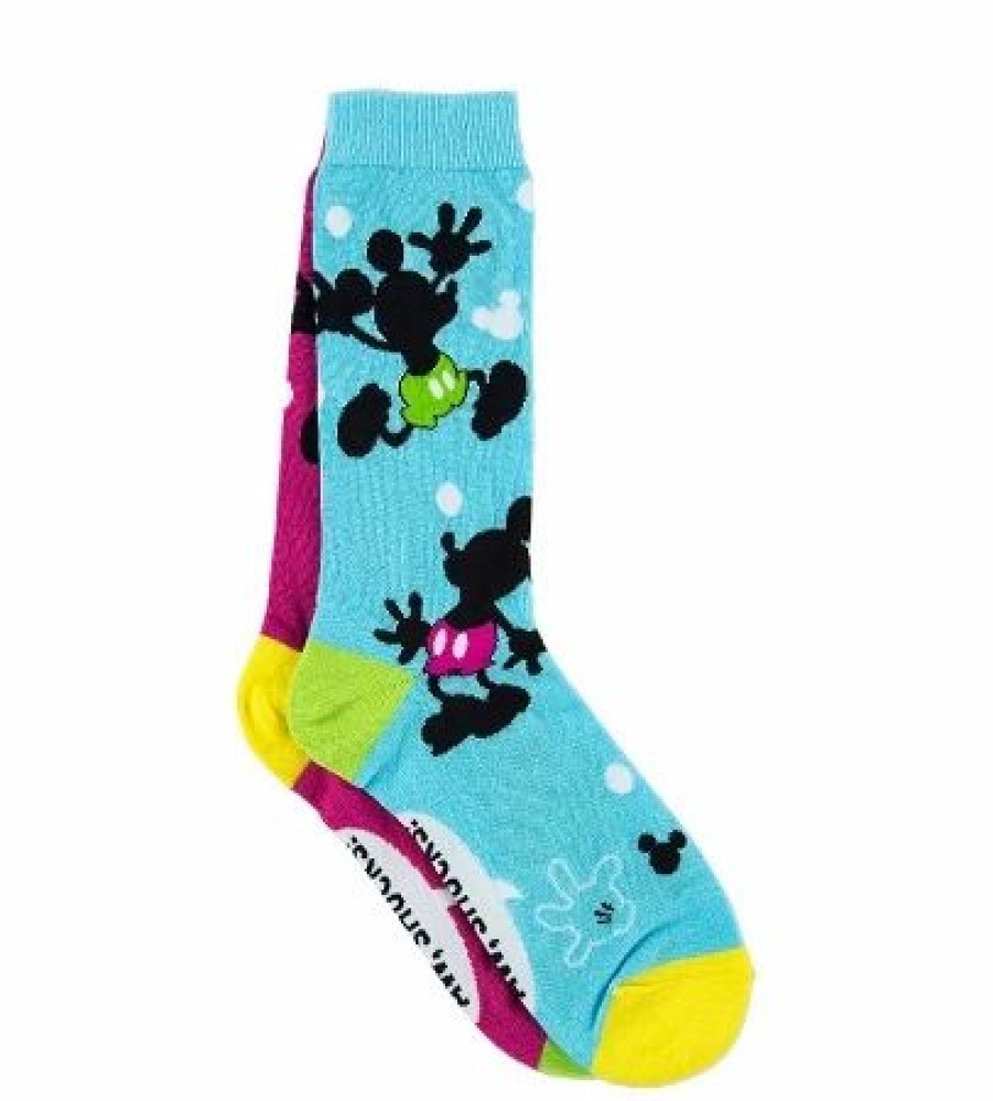 Socks * | Disney Adult Socks Mickey Mouse Pizazz One Size