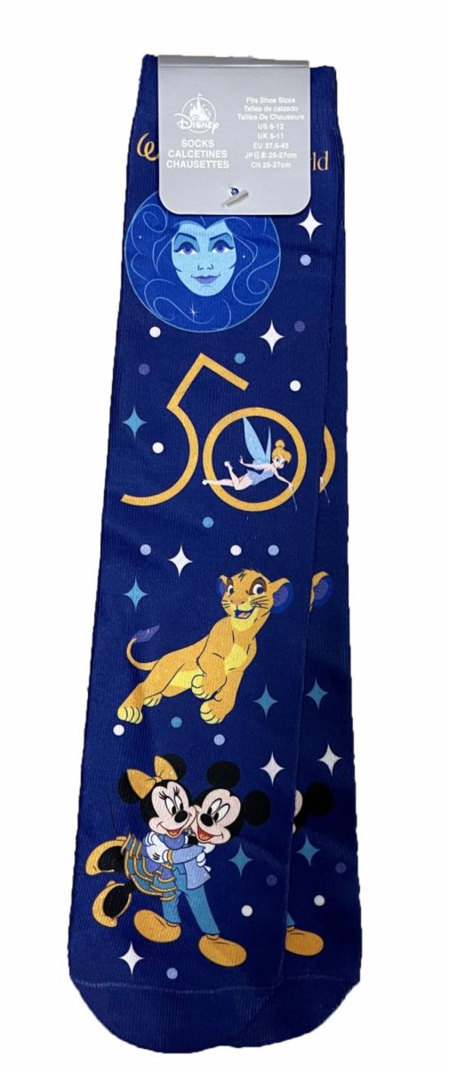 Socks * | Disney Socks For Adults 50Th Anniversary Walt Disney World