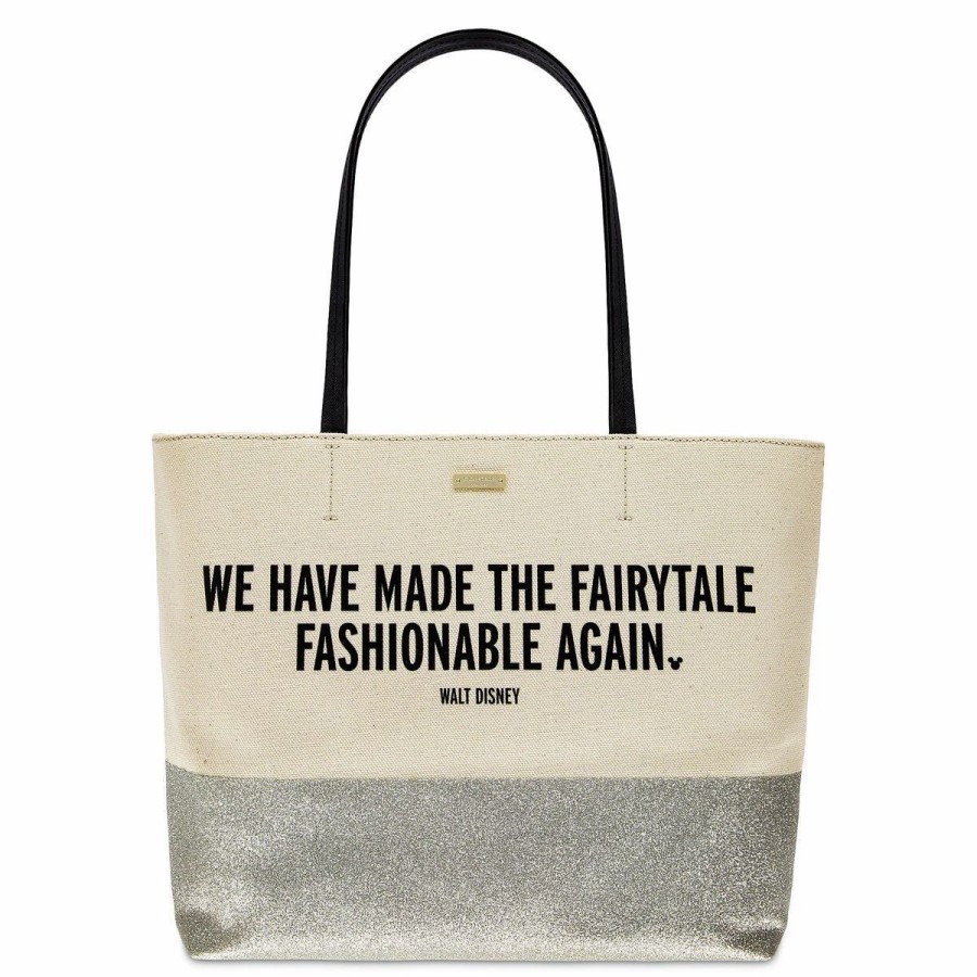 Bags And Totes * | Disney Kate Spade Tote Bag Fairytale Fashionable Again Canvas