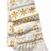 Hats * | Disney Knit Scarf For Adults Disney Parks Silver And Gold