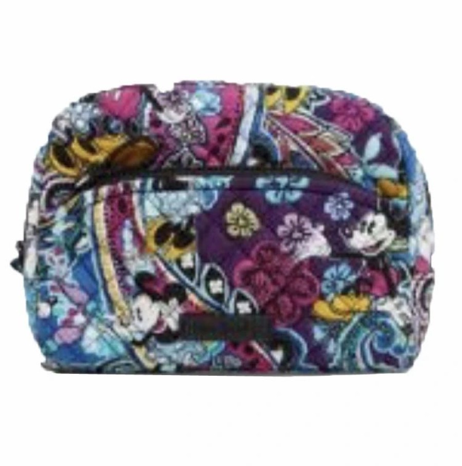 Bags And Totes * | Disney Vera Bradley Cosmetic Bag Mickey'S Iconic Collection