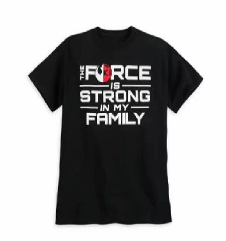 Adult * | Disney T-Shirt For Men The Force Is Strong In My Family Star Wars