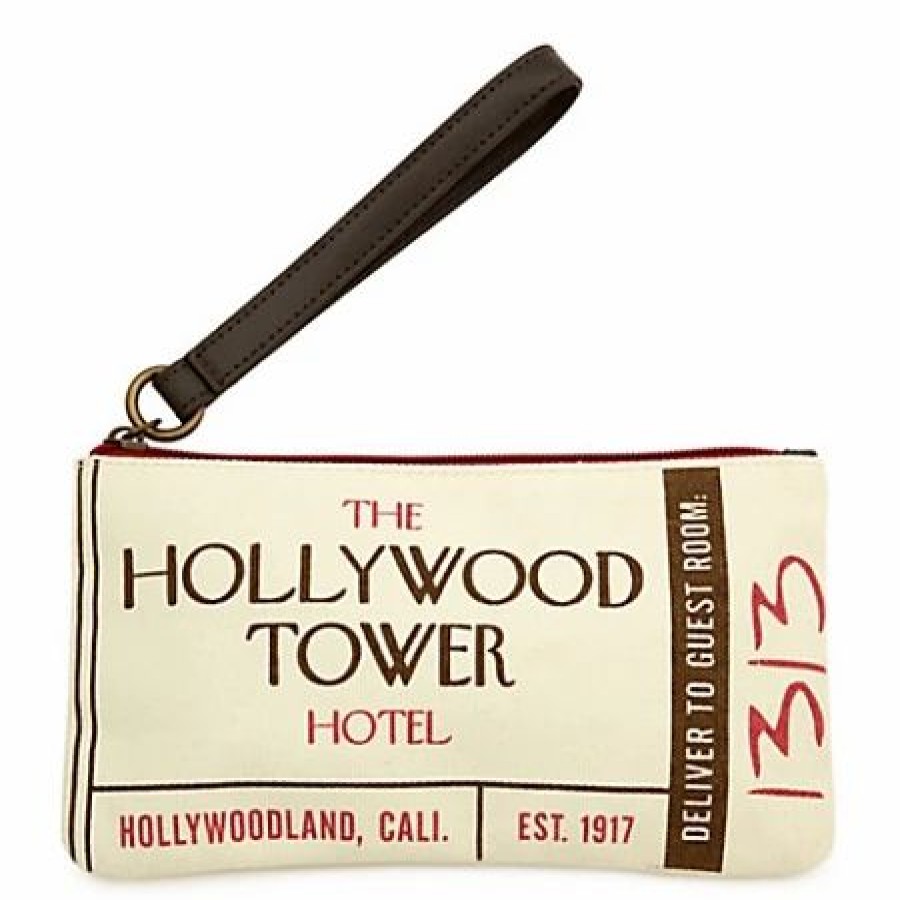 Accessories * | Disney Wristlet Bag Hollywood Tower Hotel