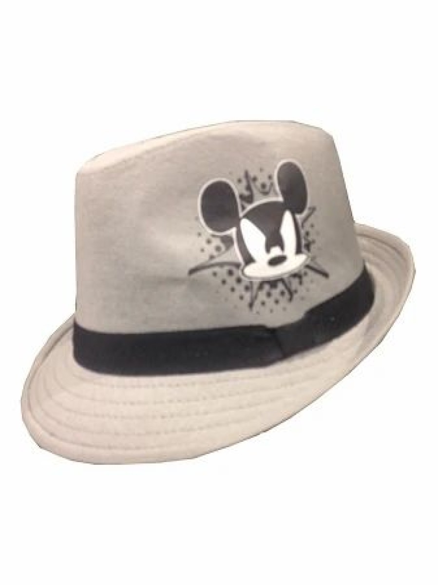 Hats * | Disney Hat Fedora Hat Mickey Mouse Youth