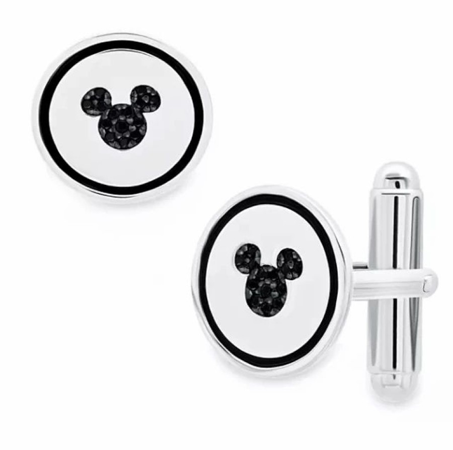 Accessories * | Disney Crislu Cufflinks Mickey Mouse Icon