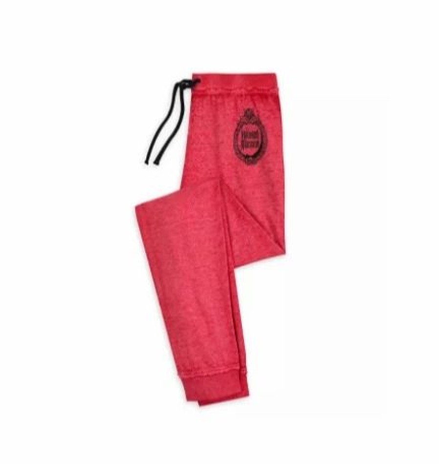 Adult * | Disney Lounge Pants For Women The Haunted Mansion Red