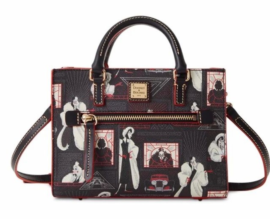 Bags And Totes * | Disney Dooney & Bourke Bag Cruella De Vil Zip Crossbody