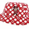 Hats * | Disney Toddler Bucket Hat Minnie Dots And Hearts