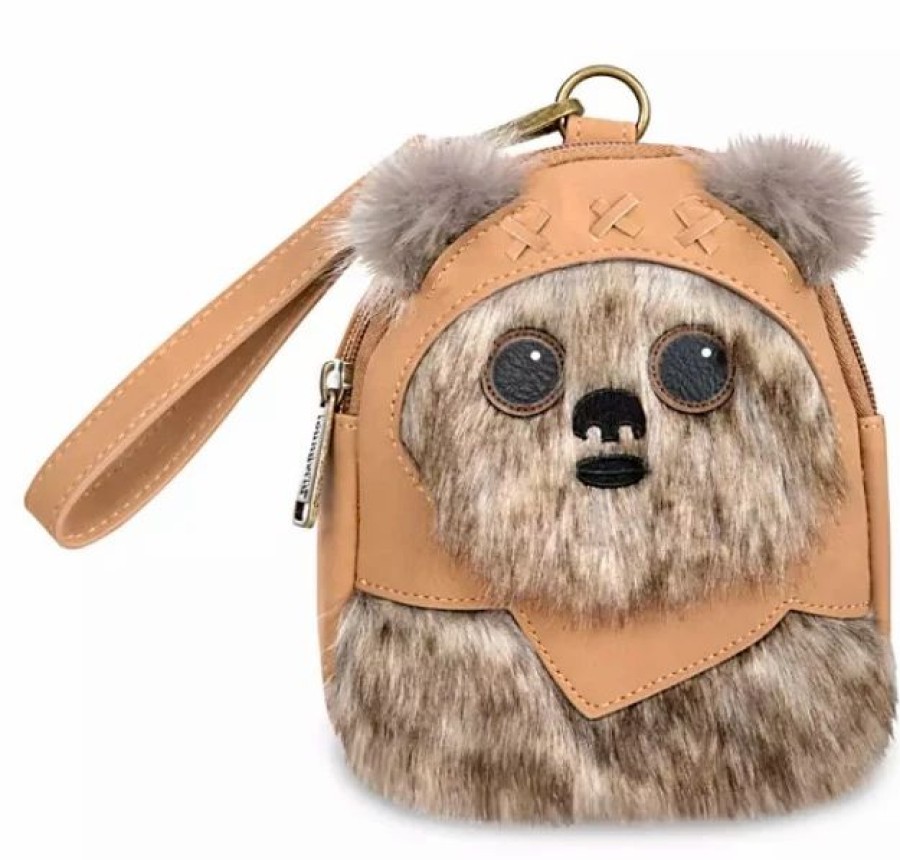 Bags And Totes * | Disney Loungefly Wristlet Ewok Star Wars