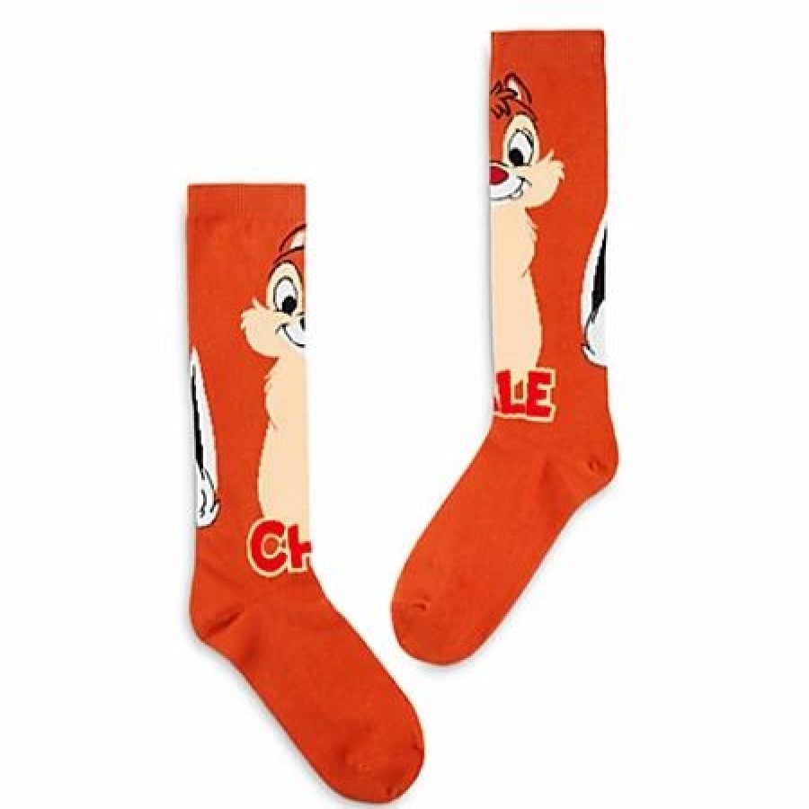 Socks * | Disney Socks For Adults Chip 'N Dale Knee Socks