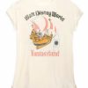 Adult * | Disney T-Shirt For Women Fantasyland Flight White