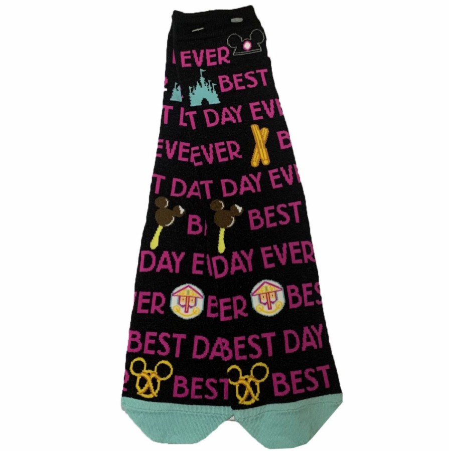 Socks * | Disney Socks For Adults Best Day Ever Treats