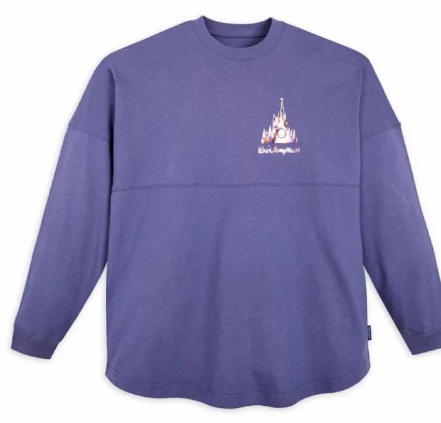 Adult * | Disney Spirit Jersey For Adults Walt Disney World 50Th Anniversary Purple