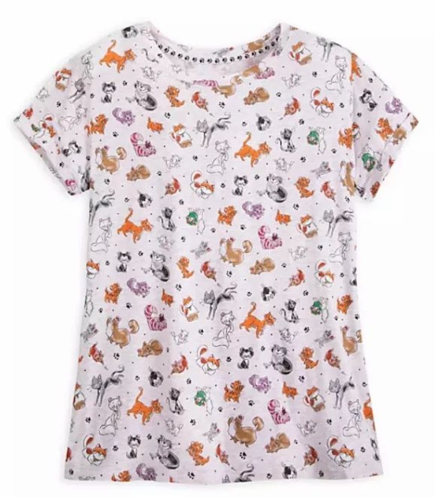 Adult * | Disney Shirt For Women Disney Cats All Over