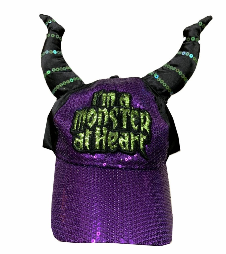 Hats * | Disney Hat Baseball Cap Maleficent Horns I'M A Monster At Heart