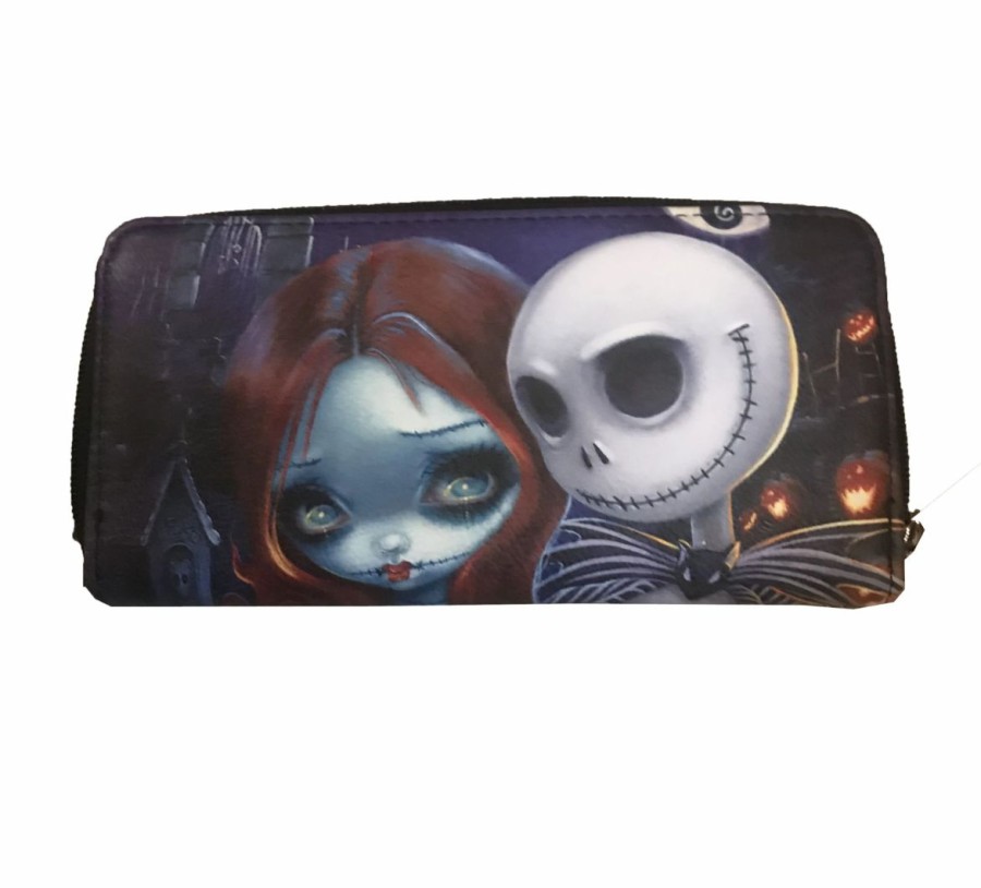 Bags And Totes * | Disney Jasmine Becket Griffith Wallet Jack Skellington And Sally