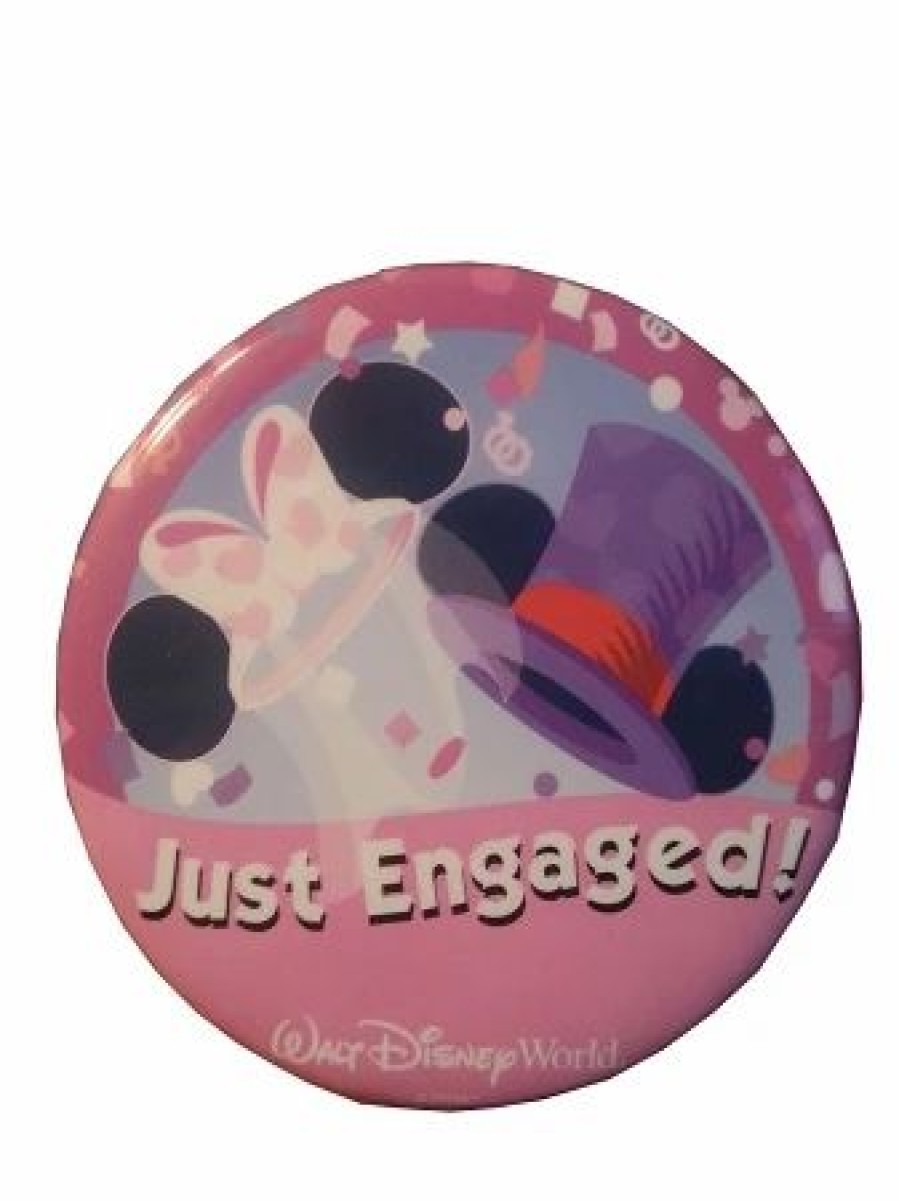 Accessories * | Disney Souvenir Button Just Engaged Ear Hats