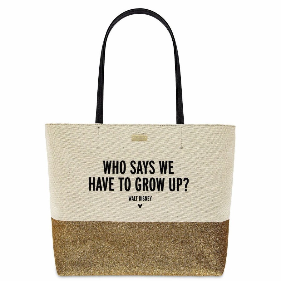 Bags And Totes * | Disney Kate Spade Tote Bag Who Says We Have To Grow Up? Canvas