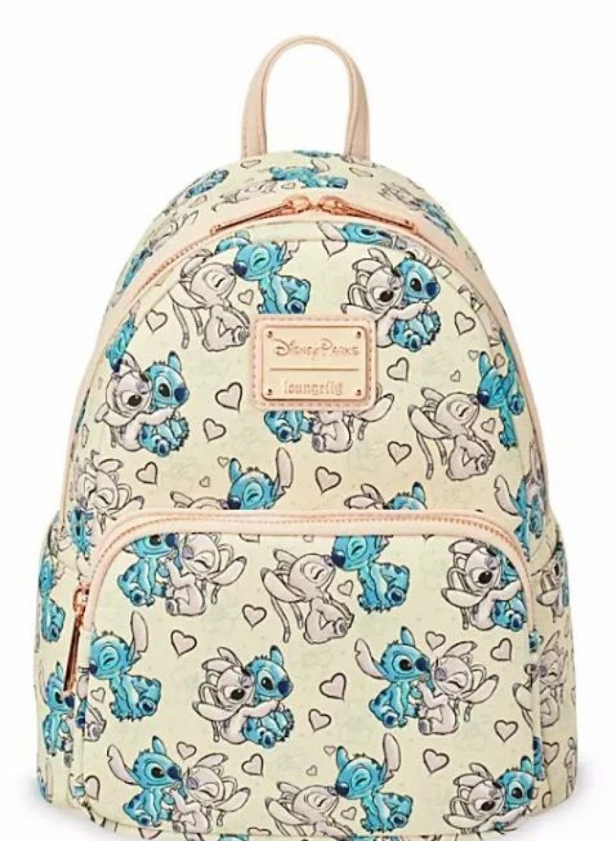 Bags And Totes * | Disney Loungefly Backpack Stitch And Angel