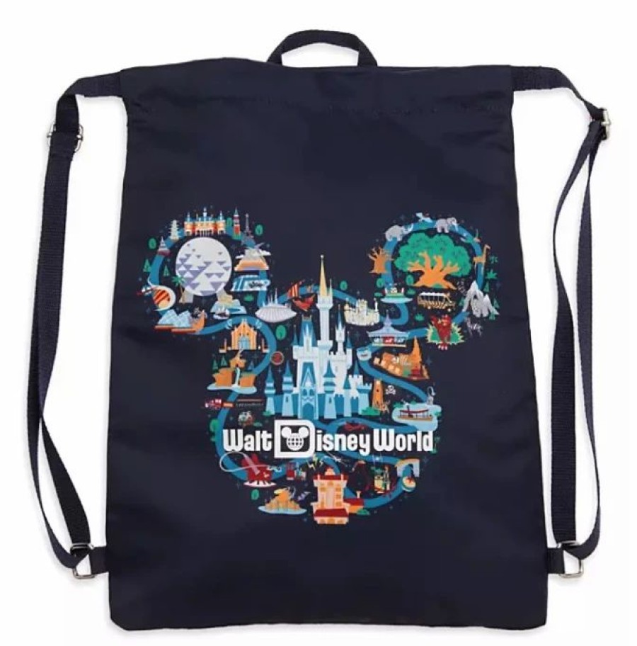 Bags And Totes * | Disney Cinch Sack Bag Walt Disney World Disney Park Life