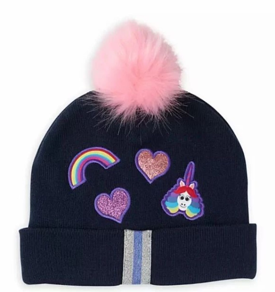 Hats * | Disney Knit Hat Rainbow Unicorn Inside Out