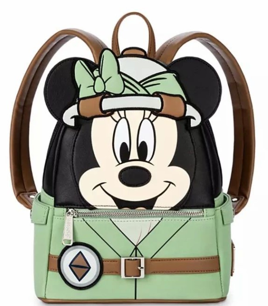 Bags And Totes * | Disney Loungefly Backpack Safari Minnie Mouse Animal Kingdom