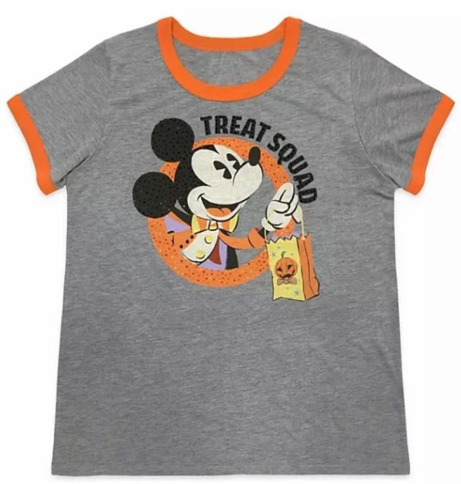 Adult * | Disney Shirt For Women 2020 Halloween Mickey Mouse Gray