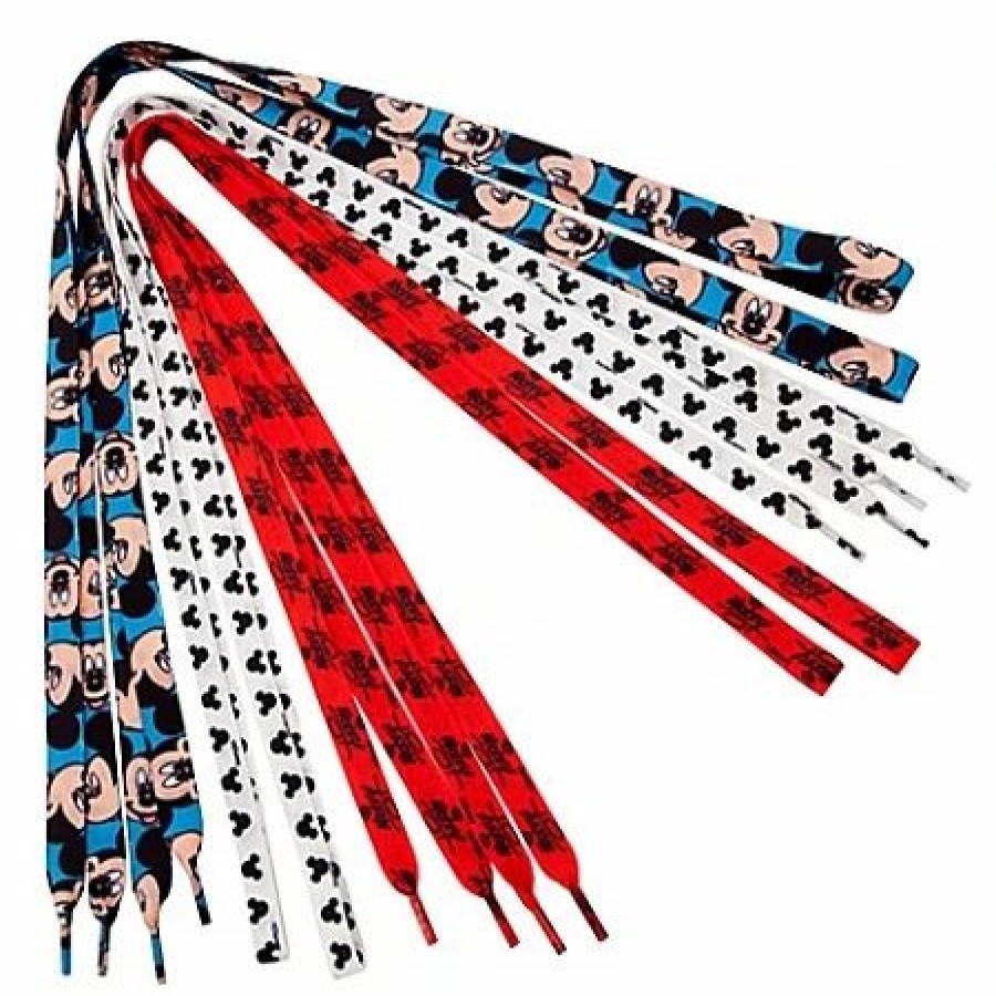 Accessories * | Disney Shoelaces Mickey Mouse 3-Pack