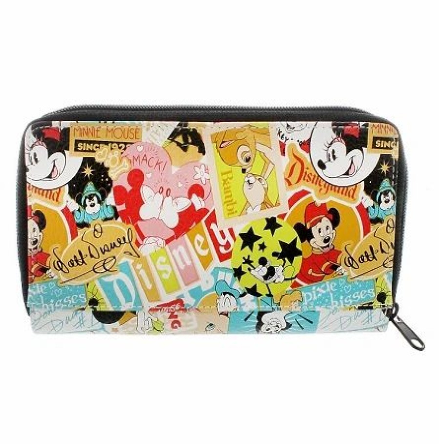 Accessories * | Disney Wallet Classic Collage Disney Parks Wallet